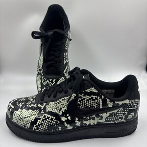 Nike Air Force 1 Foamposite Pro Cup Glow Snakeskin Mint Mens Sz 9.5 (AJ3664-300)